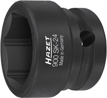 Hazet Krachtdopsleutel 900SK-24 · 1/2 inch (12,5 mm) vierkant hol · Buiten-zeskant-tractieprofiel · SW 24 mm