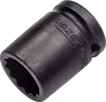 Hazet Krachtdopsleutel 900SZ-19 · 1/2 inch (12,5 mm) vierkant hol · Buitentwaalfkant tractieprofiel · SW 19 mm