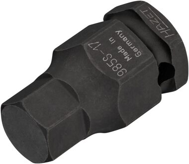Hazet Krachtdopsleutelbit 985S-17 · 1/2 inch (12,5 mm) vierkant hol · Binnen-zeskant-profiel · SW 17 mm