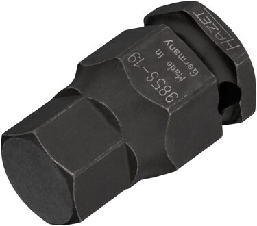 Hazet Krachtdopsleutelbit 985S-19 · 1/2 inch (12,5 mm) vierkant hol · Binnen-zeskant-profiel · SW 19 mm