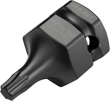Hazet Krachtdopsleutelbit 995S6-T40 · 1/2 inch (12,5 mm) vierkant hol, 24 mm buitenzeskant · Binnen-TORX®-profiel · SW T40