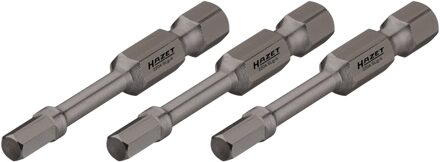 Hazet Krachttorsiebits 2204SLG-3/3 · 1/4 inch (6,3 mm) zeskant massief · Binnen-zeskant-profiel · 3-delig · SW 3 mm