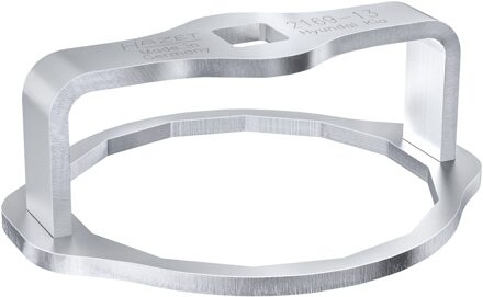 Hazet Oliefitersleutel 2169-13 · 1/2 inch (12,5 mm) vierkant hol · Buiten-14-kant-profiel · SW 80 mm