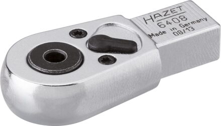 Hazet Omschakelratels voor bits 6408 | 9 x 12 mm insteekvierkant massief | 1/4 inch (6,3 mm) zeskant hol | Lengte: 46,5 mm - 6408