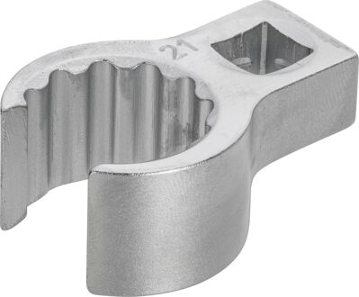 Hazet Ringsleutel · open 848Z-21 · 3/8 inch (10 mm) vierkant hol · Buitentwaalfkant profiel · SW 21 mm · Binnenvierkant 10 =
