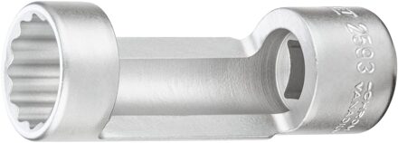 Hazet Schokdemperdopsleutel 2593-21 · 1/2 inch (12,5 mm) vierkant hol · Buitentwaalfkant profiel · SW 21 mm