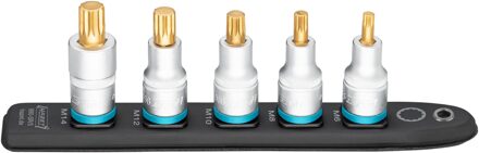 Hazet SmartRail · Flexibele kunststof opsteekstrip 990-SR/5 · 1/2 inch (12,5 mm) vierkant hol · Binnenveeltandprofiel XZN · 5-delig · M6 · M8 · M10 ·