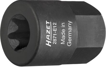 Hazet Turbocompressor/pijpbochtstuk dopsleutel 2871-E12 · 17 mm buitenzeskant · Buiten-TORX®-profiel · SW E12
