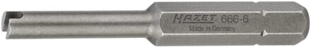 Hazet Ventielverwijderaarbit 666-6 · 1/4 inch (6,3 mm) zeskant massief