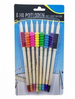 HB potloden 8 op blisterkaart