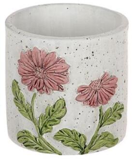 HBX natural living Bloempot Gerbera rood Ø10,5xH10,3cm