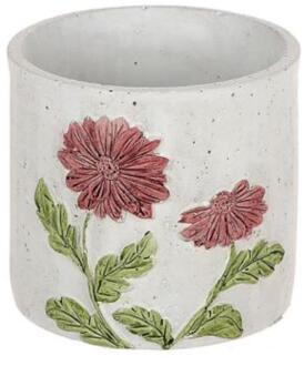 HBX natural living Bloempot Gerbera rood Ø12,3xH11,3cm