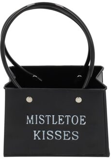 HBX natural living Bloempot tasmodel Mistletoe H12cm zwart