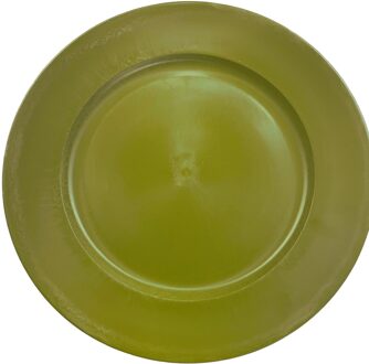 HBX natural living Bord Melamine Ø33cm groen