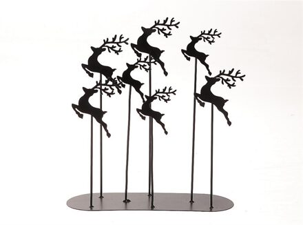 HBX natural living Deco Hummy herten 28x10x30cm zwart