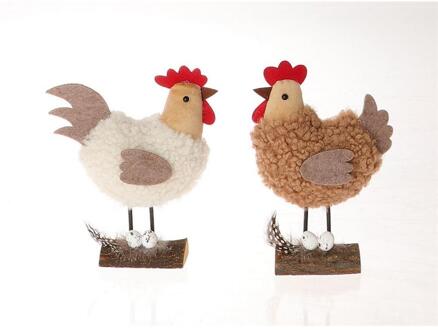 HBX natural living Deco kip Kinnom 11,5x7xh9,5cm bruin