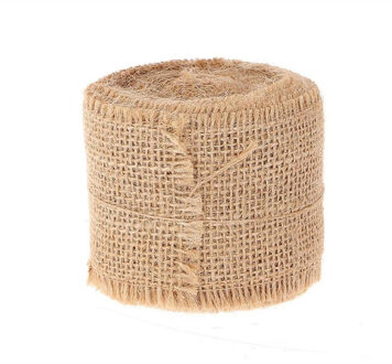 HBX natural living Decoratie lint - jute - 500 x 5 cm - decoratielint