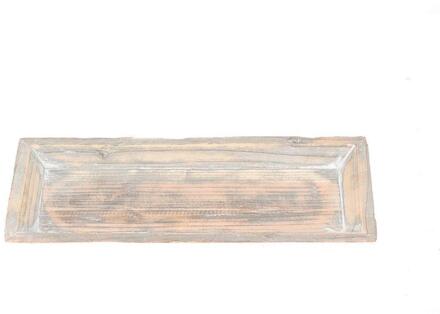 HBX natural living Decotray grey wash 39x16x3cm grijs