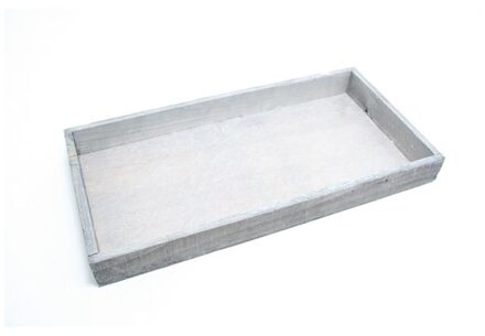 HBX natural living Dienblad Firmiana 32x20cm grijs wit