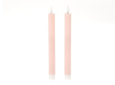 HBX natural living Dinerkaars LED vlam 24.5cm roze