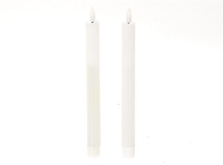 HBX natural living Dinerkaars LED vlam 24.5cm wit