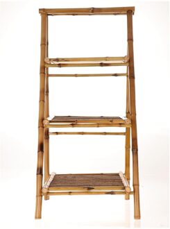 HBX natural living Etagere bamboe 45x47x100cm bruin