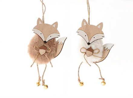 HBX natural living Hangdeco vos 24x9x3cm verschillende