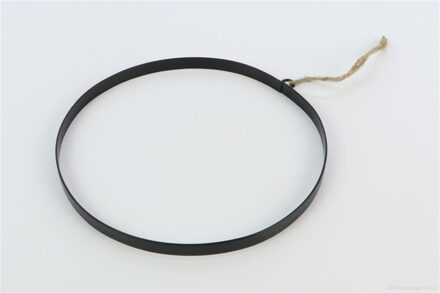 HBX natural living HBX Ring Floral metaal Ø35cm zwart