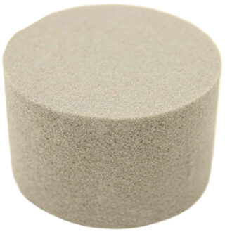 HBX natural living HBX Steekschuim/oase - droog - Rond - grijs - D14 x H7 cm - voor bloemen - bloemstukken