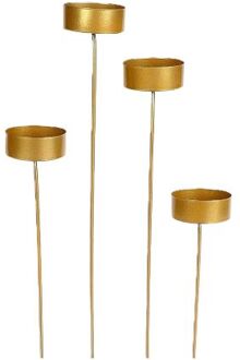 HBX natural living Kaarshouder Goud Ø4.5 cm