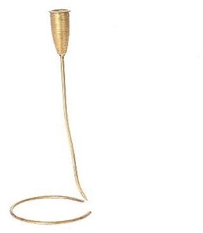 HBX natural living Kandelaar Astan metaal 11,5xh38,3cm goud