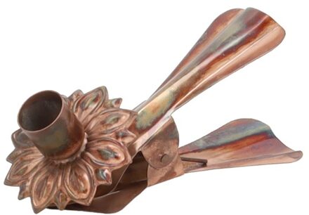 HBX natural living Kandelaar met clip Bonez Brons 16x7cm bruin
