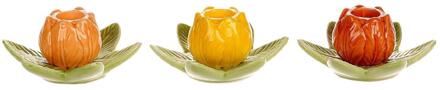 HBX natural living Kandelaar tulp 10x9x5cm verschillende