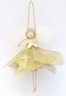 HBX natural living Kersthanger engel 3 stuks goud