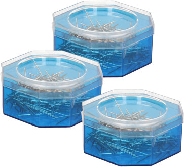 HBX natural living Kopspelden/steekspelden -75 gram - zilver - hobby naaispelden/steeknaalden