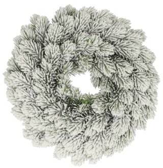 HBX natural living Krans Nobilis besneeuwd H7D28cm groen