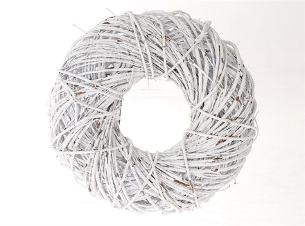 HBX natural living Krans Twister Dia 35cm White Wash wit