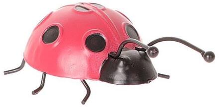 HBX natural living Muur deco heersbeestje 14x8,5xh4cm rood