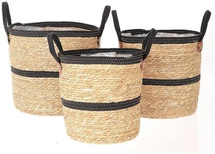 HBX natural living Plantenmand Niche set a 3 bruin