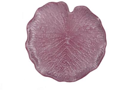HBX natural living Plateau bladvorm Melam aubergine Ø31cm paars