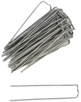 HBX natural living Steekkrammen - 50x st - 10-40 mm - krammetjes/patentkrammen/klemmetjes - hobby