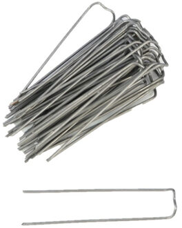 HBX natural living Steekkrammen - 80x st - 10-50 mm - krammetjes/patentkrammen/klemmetjes - hobby