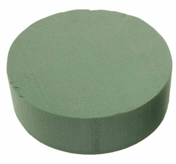 HBX natural living Steekschuim nat taart Ø15x5cm verpakt Groen