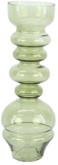 HBX natural living Vaas glas Ø12xh33,5cm lichtgroen