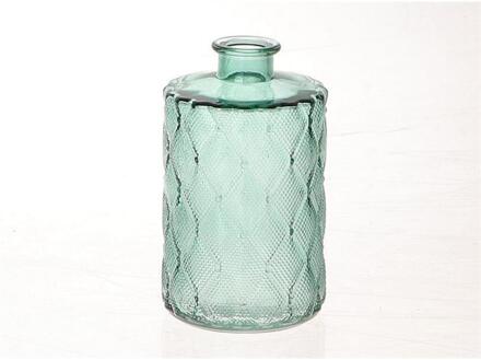 HBX natural living Vaas glas Vinty Ø9xh15cm groen