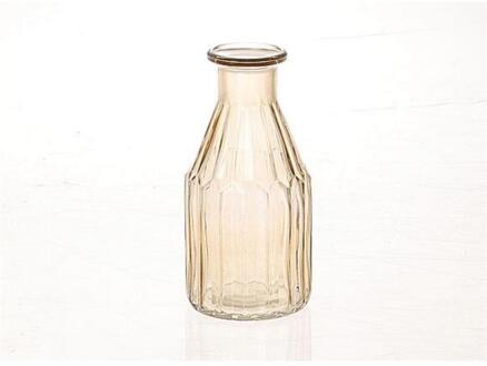 HBX natural living Vaas Meridian Ø7,5xh16,5cm geel