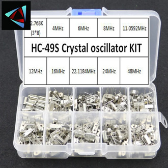 hc-49s 10 kinds X20pcs Crystal Oscillator electronic Kit resonator ceramic quartz resonator hc-49 DIP 32.768 4 8 12 16 24 48 MHZ