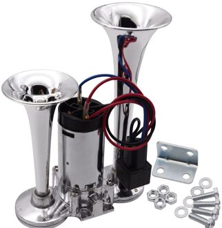 Hd 12V 150DB Super Luid Enkele Auto Trompet Luchthoorn Compressor Auto Hoorn Luidspreker Kit Voor Cars Trucks Boten motorfietsen Automotive