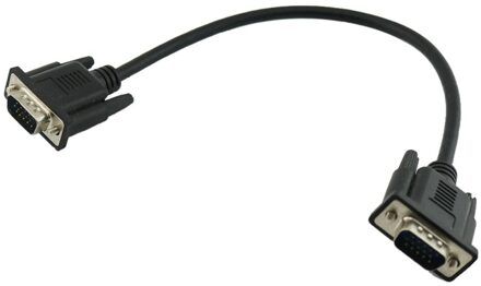 Hd 15Pin Vga D-Sub DB15 Korte Video Kabel Cord Man Op Man Voor Monitor 30Cm