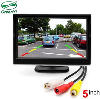 HD 800X480 2 Manieren Video-ingang 5 Inch TFT Auto Video Player 5 "Parkeer Monitor Voor achteruitkijk Camera Parking Assistance System
